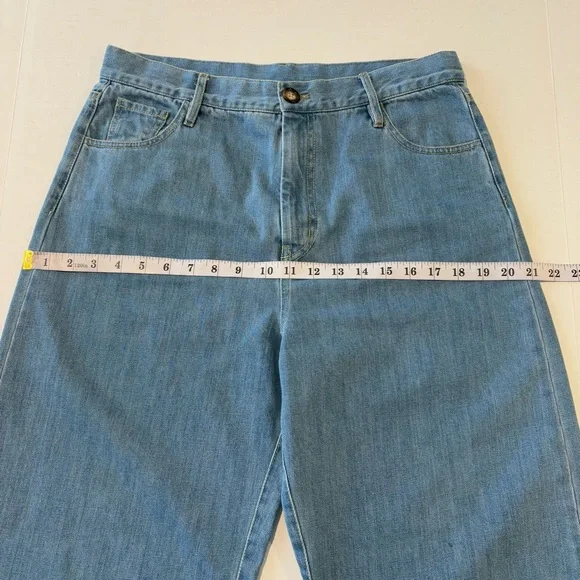 Rita Row Fabiola Barrel Leg Jeans High Waist Loose Fit Denim Light Wash, Size 40 - Picture 12 of 15